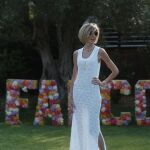 Susi Rejano con vestido de Falconeri. 