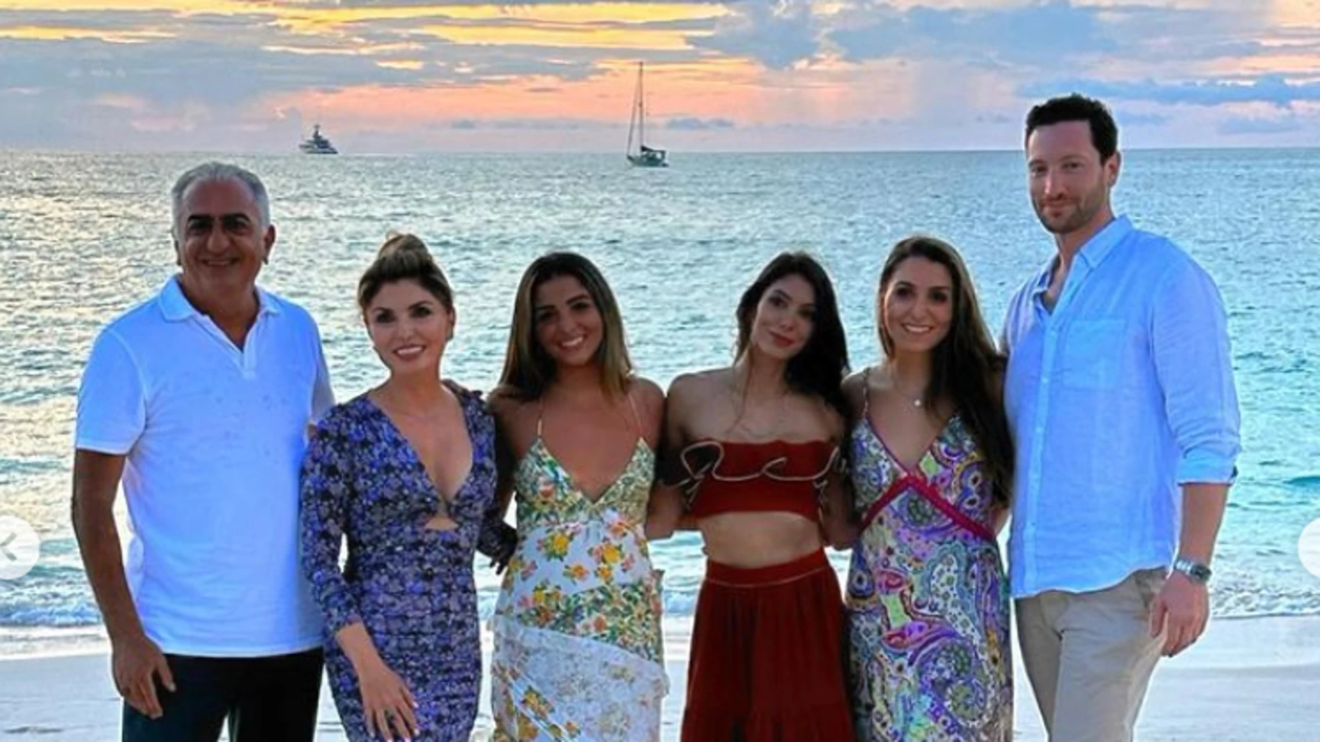La familia real iraní en el exilio
