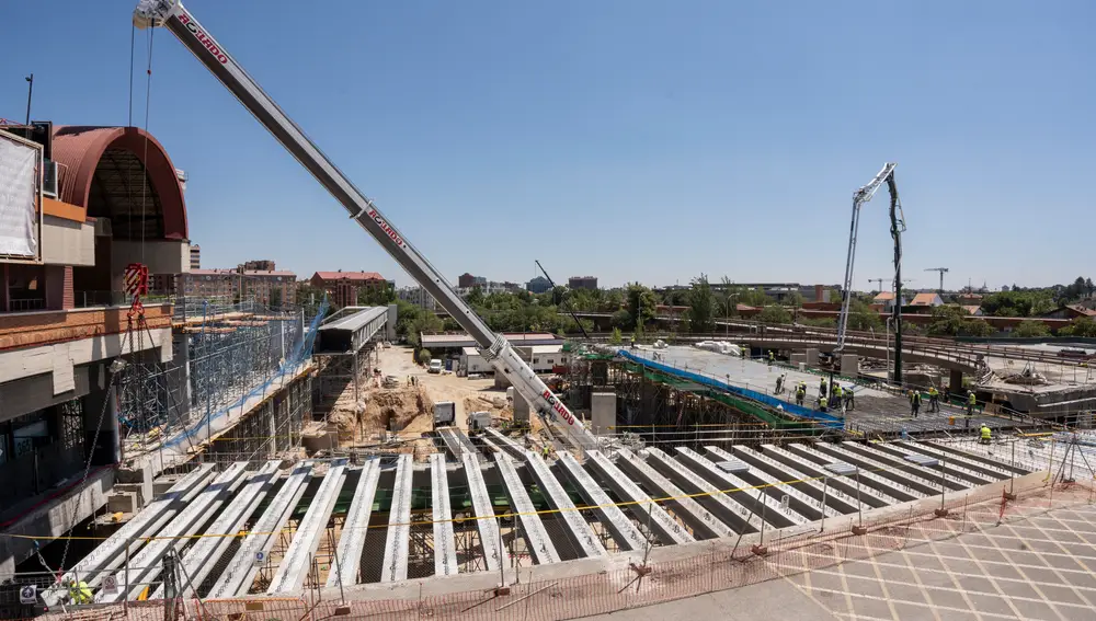 obras en el viaducto de Chamartín en Madrid. David Jar