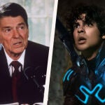 "Blue Beetle": un gancho al mentón de Ronald Reagan