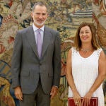Armengol se reúne con el rey para informarle de la constitución de las Cortes