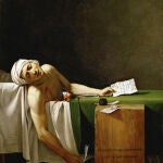La muerte de Marat, por Jacques-Louis David, obra de 1793