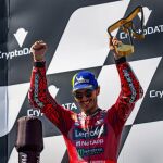 Bagnaia, en el podio del Red Bull Ring