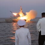 North Korean leader Kim Jong Un inspects KPA flotilla