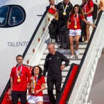 Fiesta de la selección femenina de fútbol