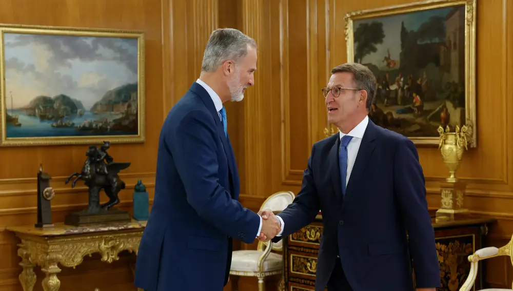 Rey Felipe VI recibe a Añberto Núñez Feijóo