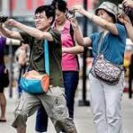 Turistas chinos en Barcelona