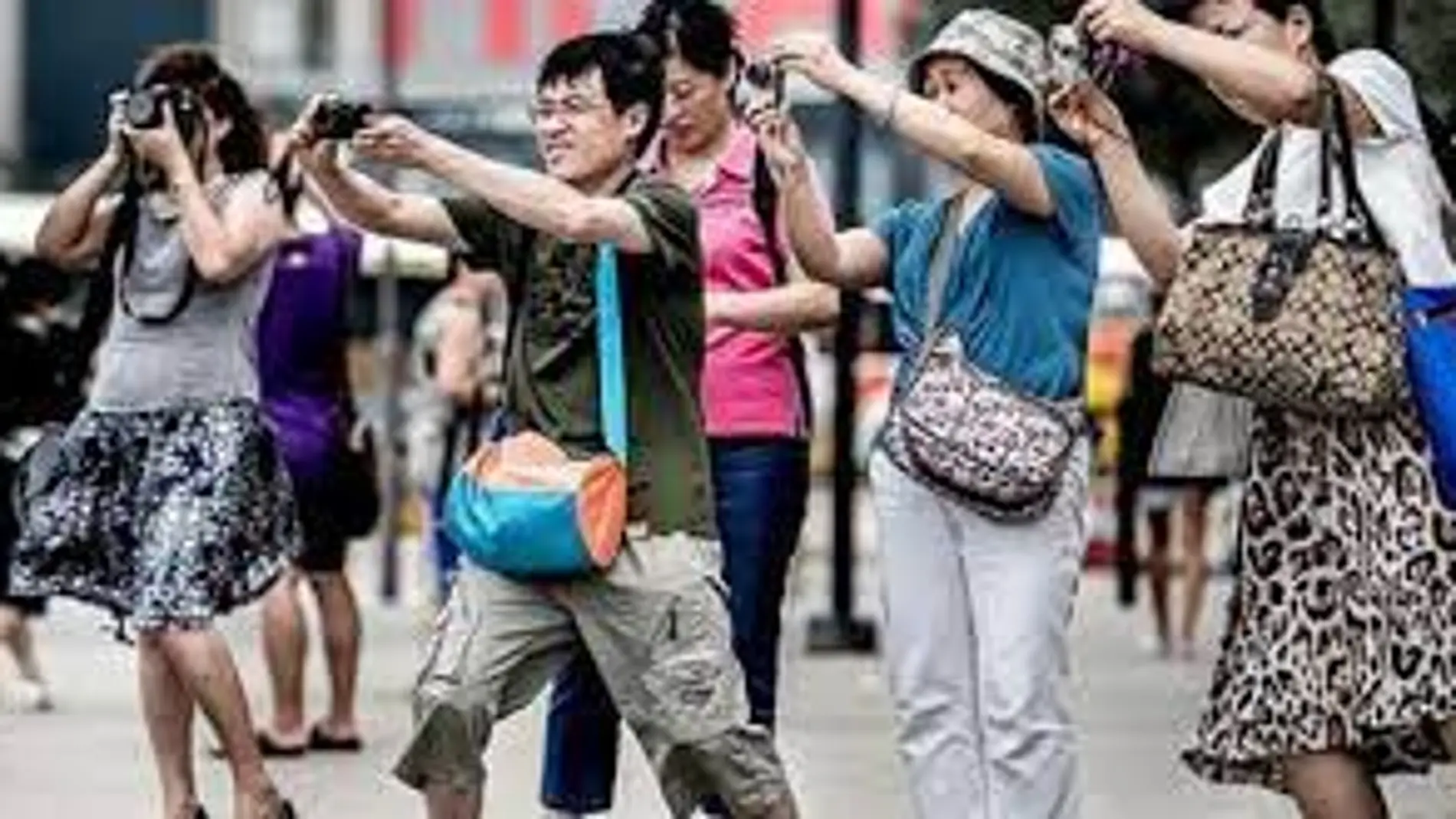 Turistas chinos en Barcelona