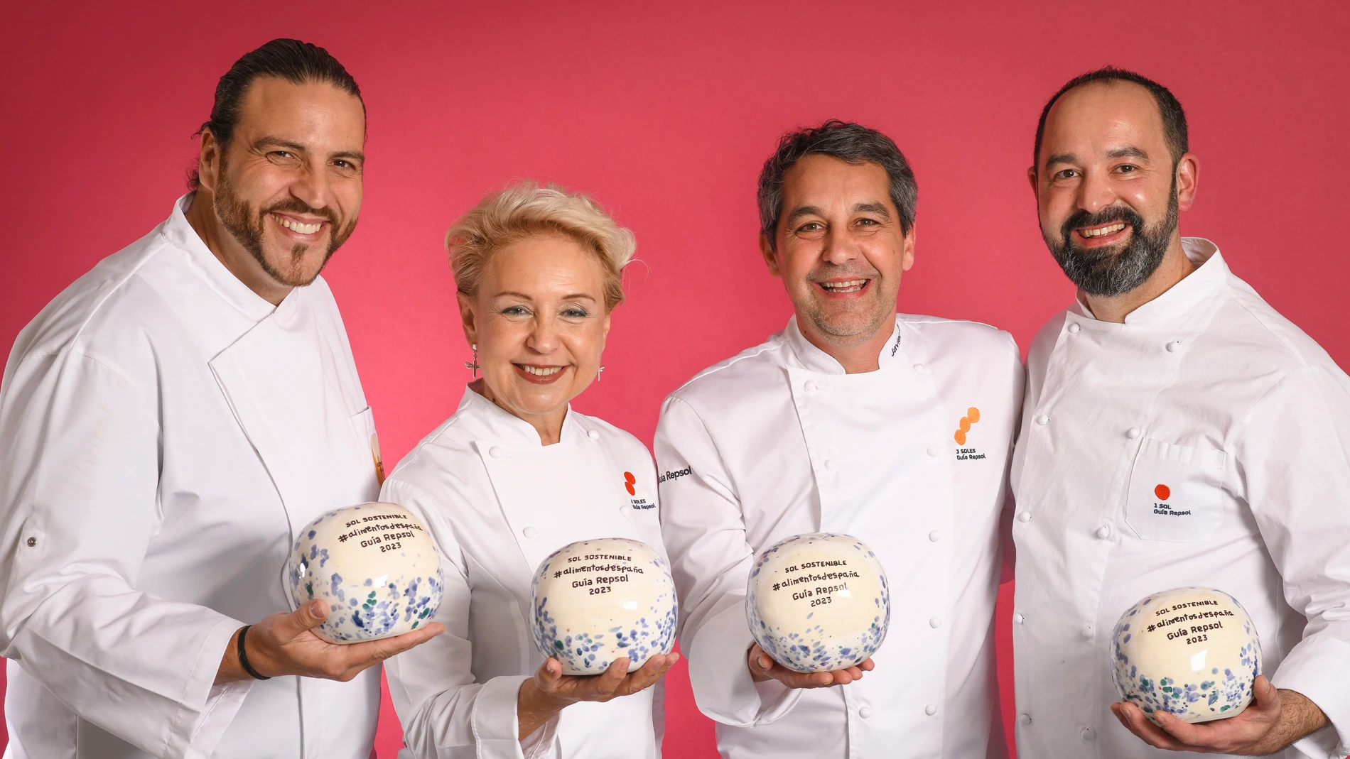 Estos fueron los cuatro chefs premiados en la edición de este año del premio Sol Sostenible de Guía Repsol