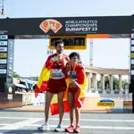 Álvaro Martín y María Pérez, doble oro en Budapest