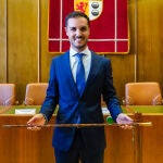 Alejandro Navarro durante su investidura como alcalde 