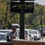 Un termómetro en Córdoba marcando 47 grados