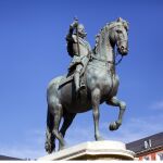 Estatua ecuestre de Felipe III en la Plaza Mayor de Madrid
