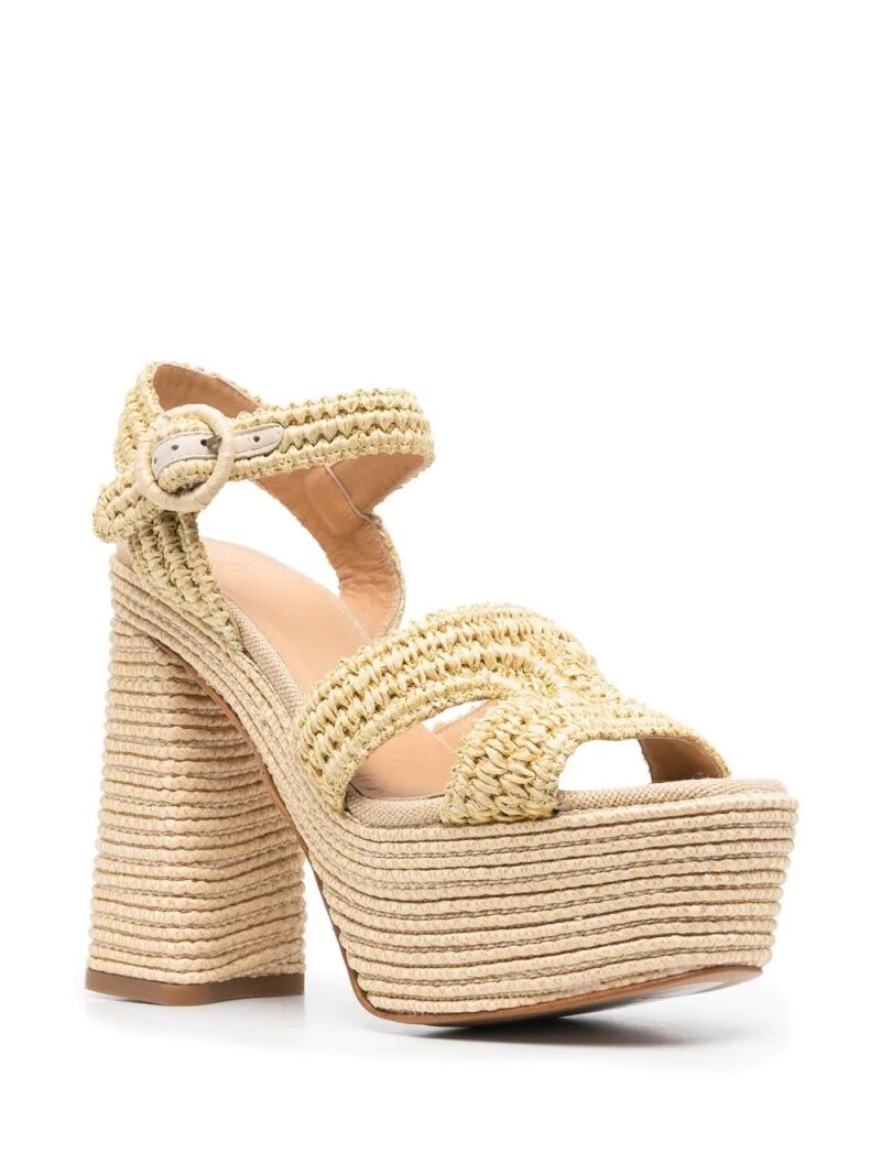 Sandalias rafia.
