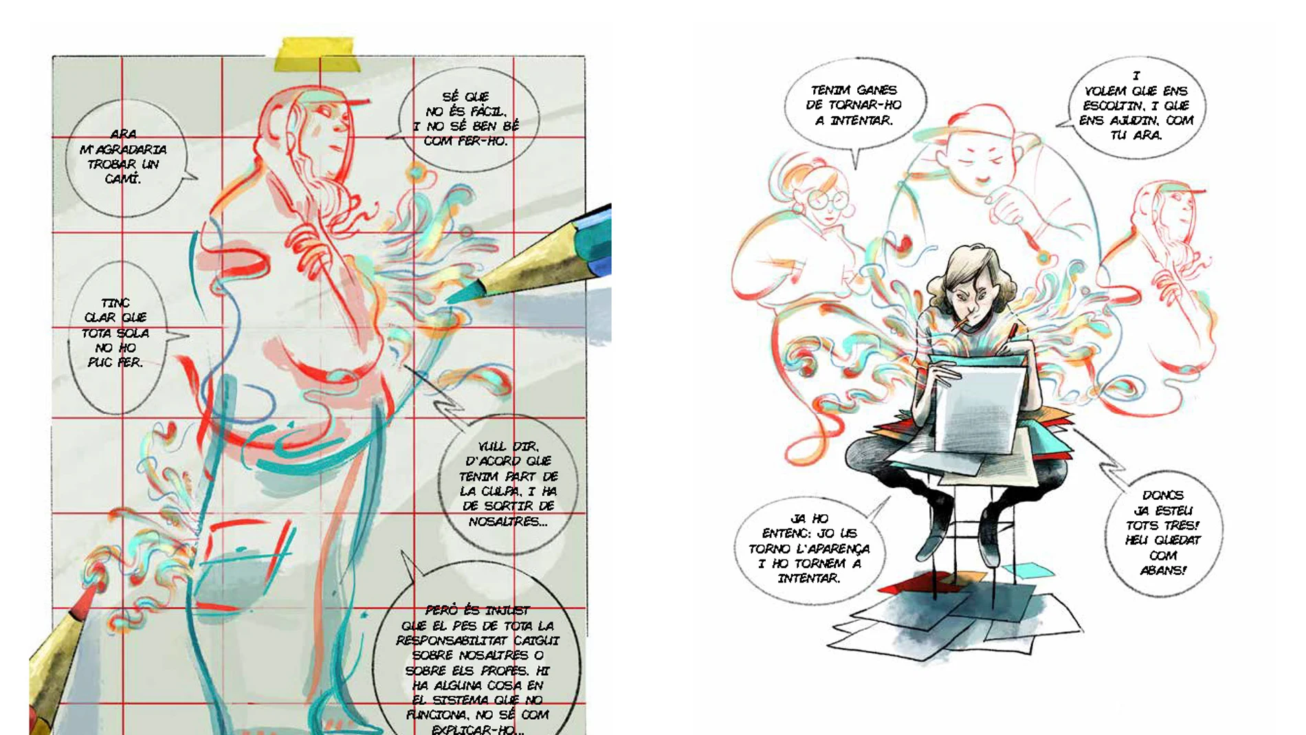 Una imagen del cómic de Oriol Malet