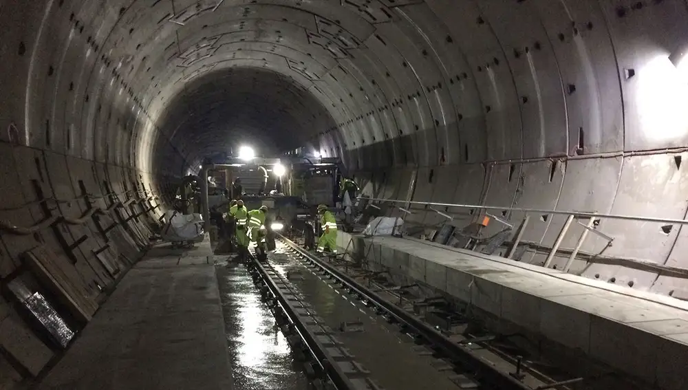 Obras del túnel para el AVE a Asturias