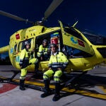 Helicóptero de SUMMA 112 en Las Rozas