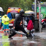 Fuertes lluvias en Madrid 