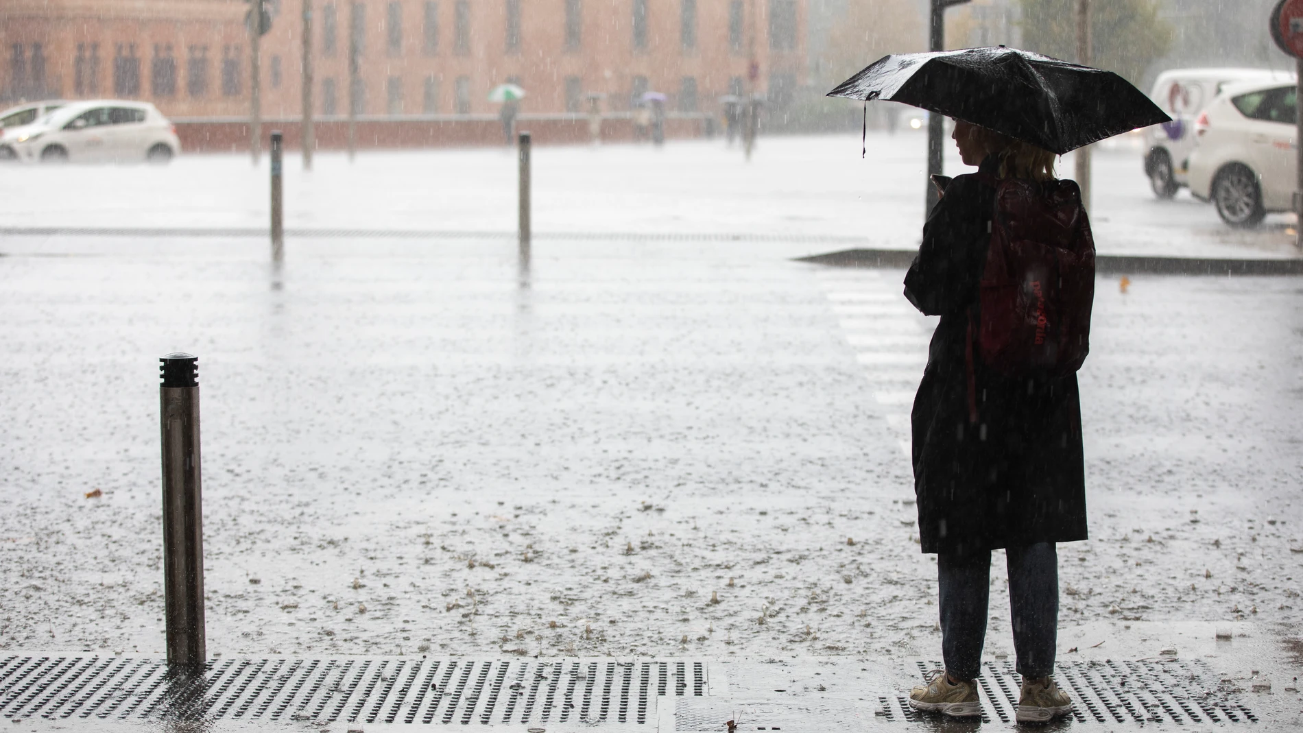 Fuertes lluvias en Madrid por el paso de la Dana.© Jesús G. Feria.