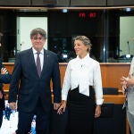 Yolanda Díaz se reúne con Puigdemont en Bruselas