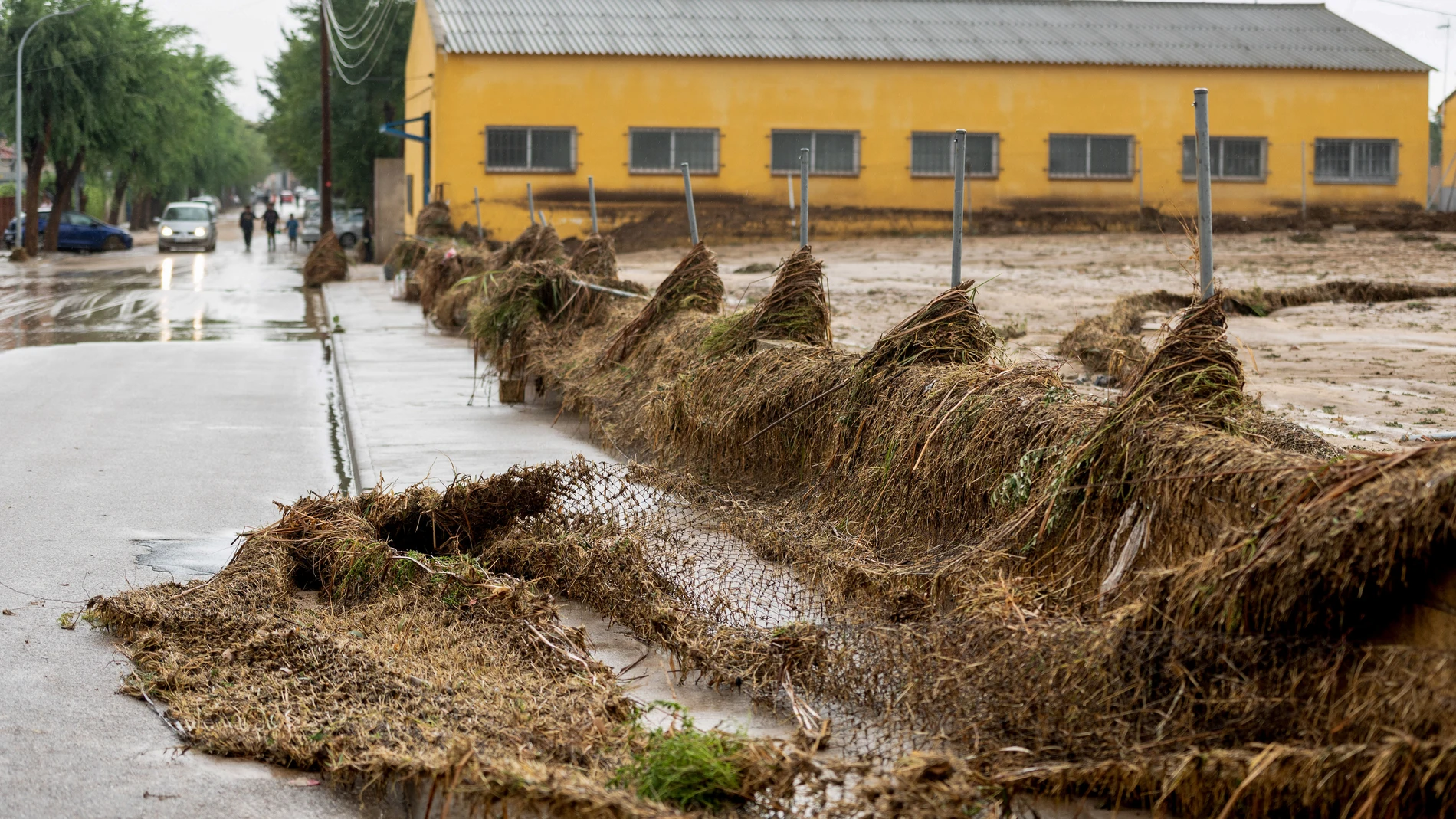 Magán (Toledo), 04-09-2023- Vista de los daños provocados por la lluvias en Magán (Toledo), este lunes. Castilla-La Mancha trata de recuperar la normalidad tras las inundaciones que han provocado las intentas lluvias de la Depresión Aislada en Niveles Altos (DANA) este sábado y domingo, en una jornada en la que la provincia de Toledo se mantiene en aviso amarillo por fuertes lluvias de hasta 20 litros por metro cuadrado en una hora y acumulaciones de 40 litros en doce horas.-EFE/Ismael Herrero