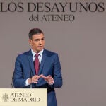 Pedro Sánchez inaugura los desayunos del Ateneo @Gonzalo Pérez Mata 