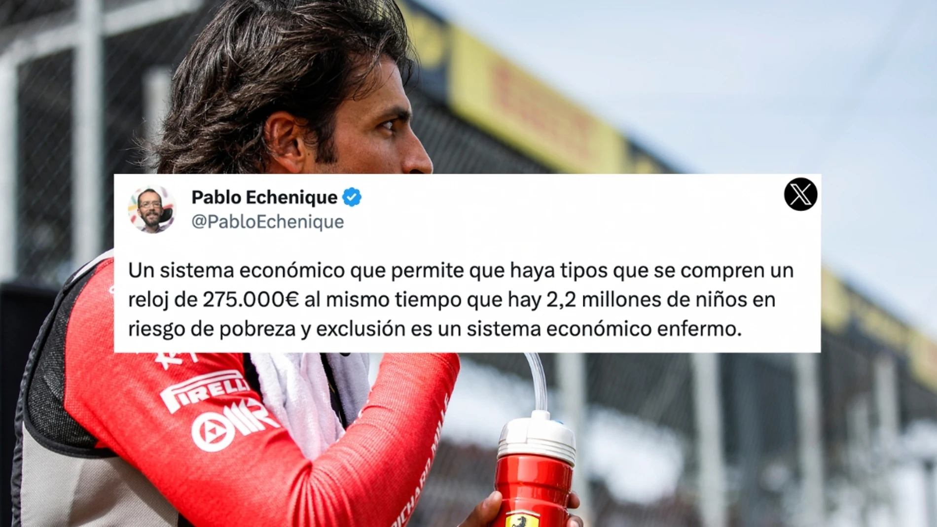 Pablo Echenique contra Carlos Sainz
