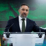Rueda de prensa de Abascal en la sede de Vox