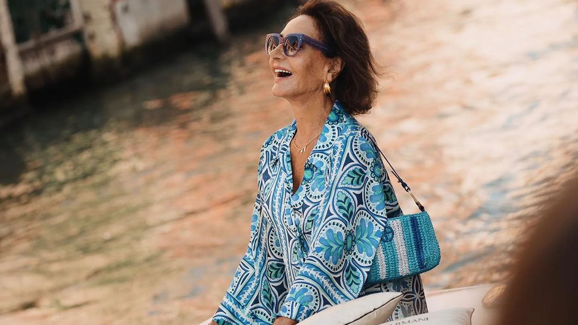 Naty Abascal en Venecia.