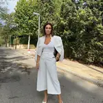 Vicky Martín Berrocal con look blanco.