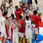 Canadá celebra su victoria en cuartos ante Eslovenia
