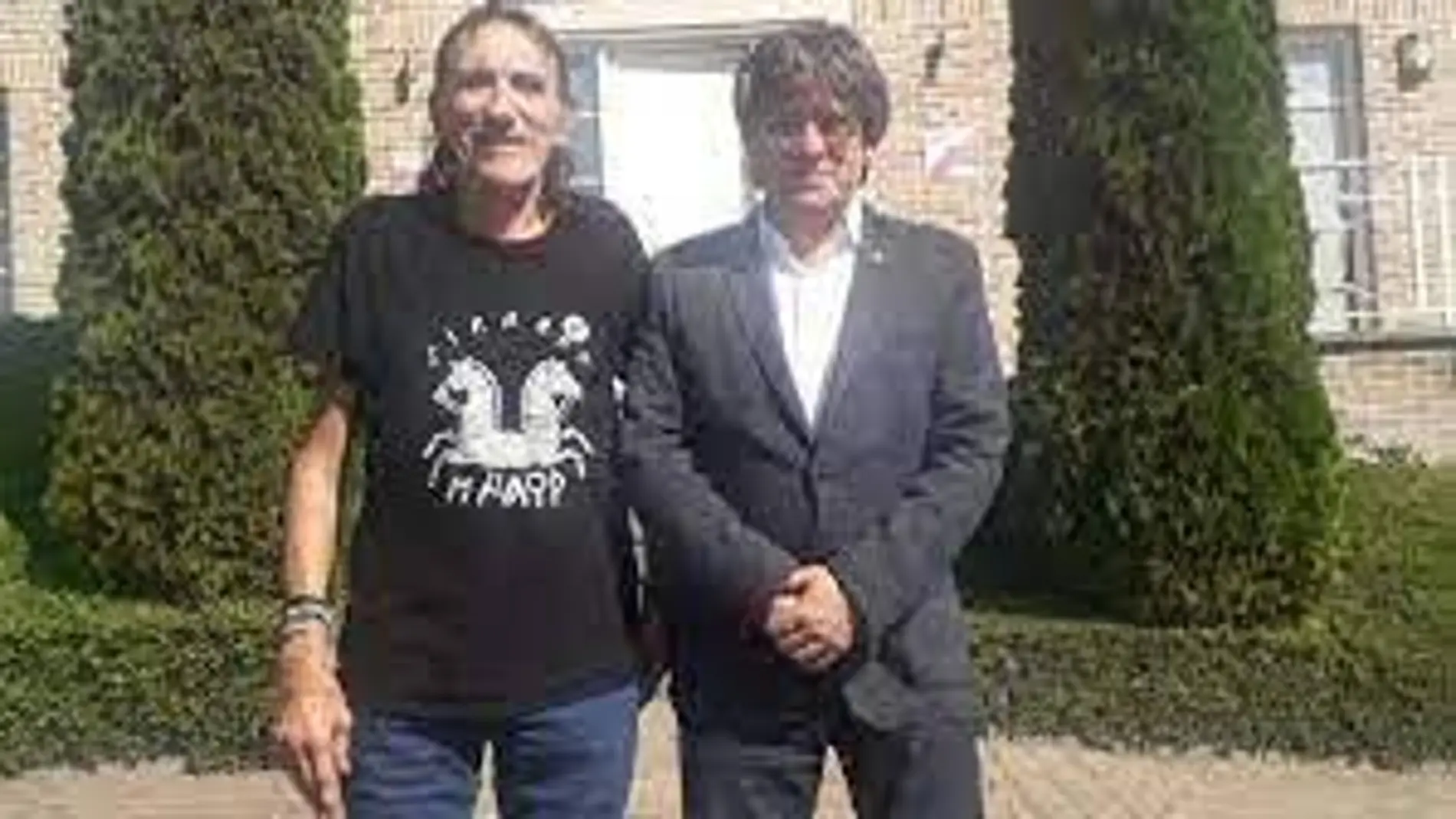 Fredi Bentanachs, con Carles Puigdemont