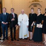 Pope Francis receives Sylvester Stallone