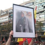 Retrato de Millán Astray en el día de la fiesta nacional.