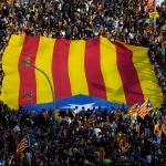 Manifestación independentista por la Diada del 11 de septiembre