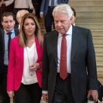 Susana Díaz junto a Felipe González