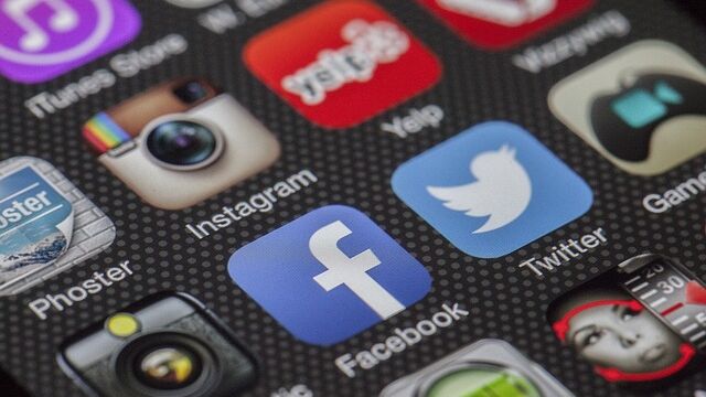 Menú de redes sociales 