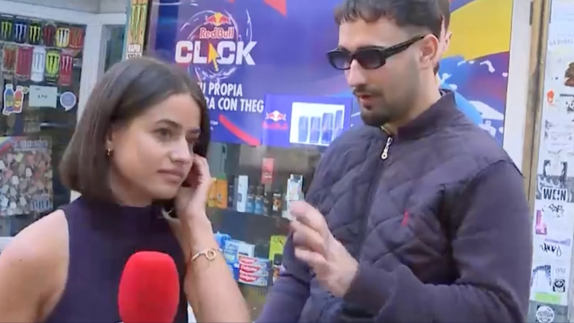 La periodista Isa Balado y el presunto autor de una agresión sexual