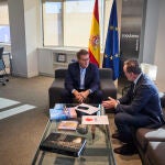 Feijóo y Esparza, líder de UPN, se reunieron ayer en Madrid