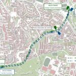 Recorrido del nuevo tramo