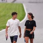 Marc Marquez y Gemma Pinto