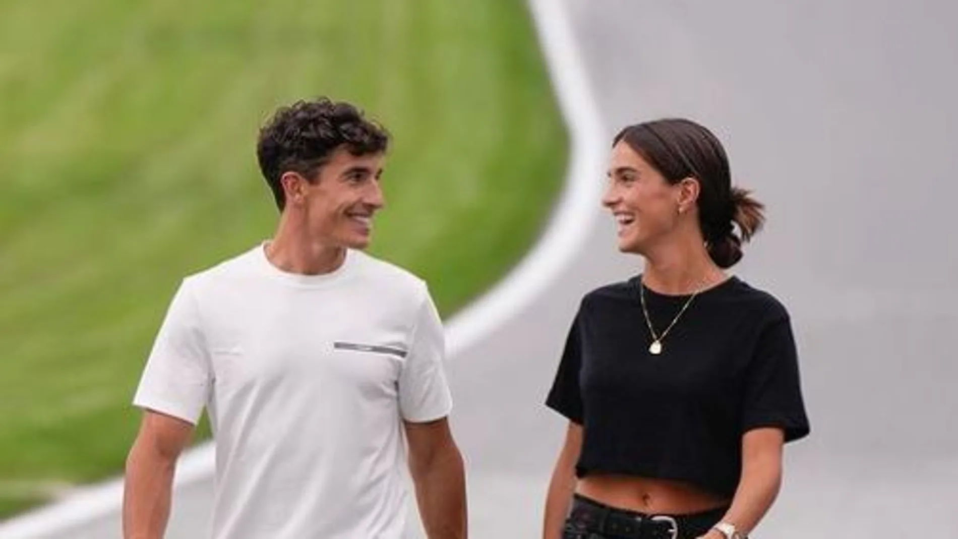 Marc Marquez y Gemma Pinto