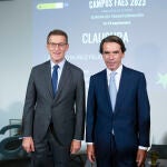 Feijóo y Aznar coinciden en la clausura del Campus FAES 2023