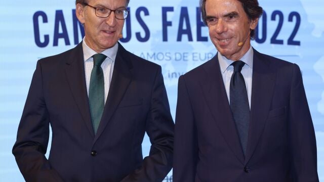 Feijóo y Aznar, juntos este viernes en el Campus FAES tras su apelación conjunta a dar la batalla contra la amnistía