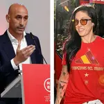 Rubiales y Jenni Hermoso