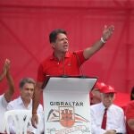 El ministro Principal de Gibraltar, Fabián Picardo, en los actos del National Day