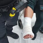 Los agentes han sufrido heridas de diversa consideración
