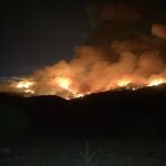 Incendios.- Evolución favorable del incendio de Algeciras (Cádiz) tras el desalojo de varios cortijos