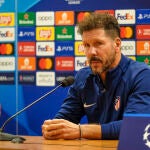 Rueda de prensa del Atlético de Madrid en Roma
