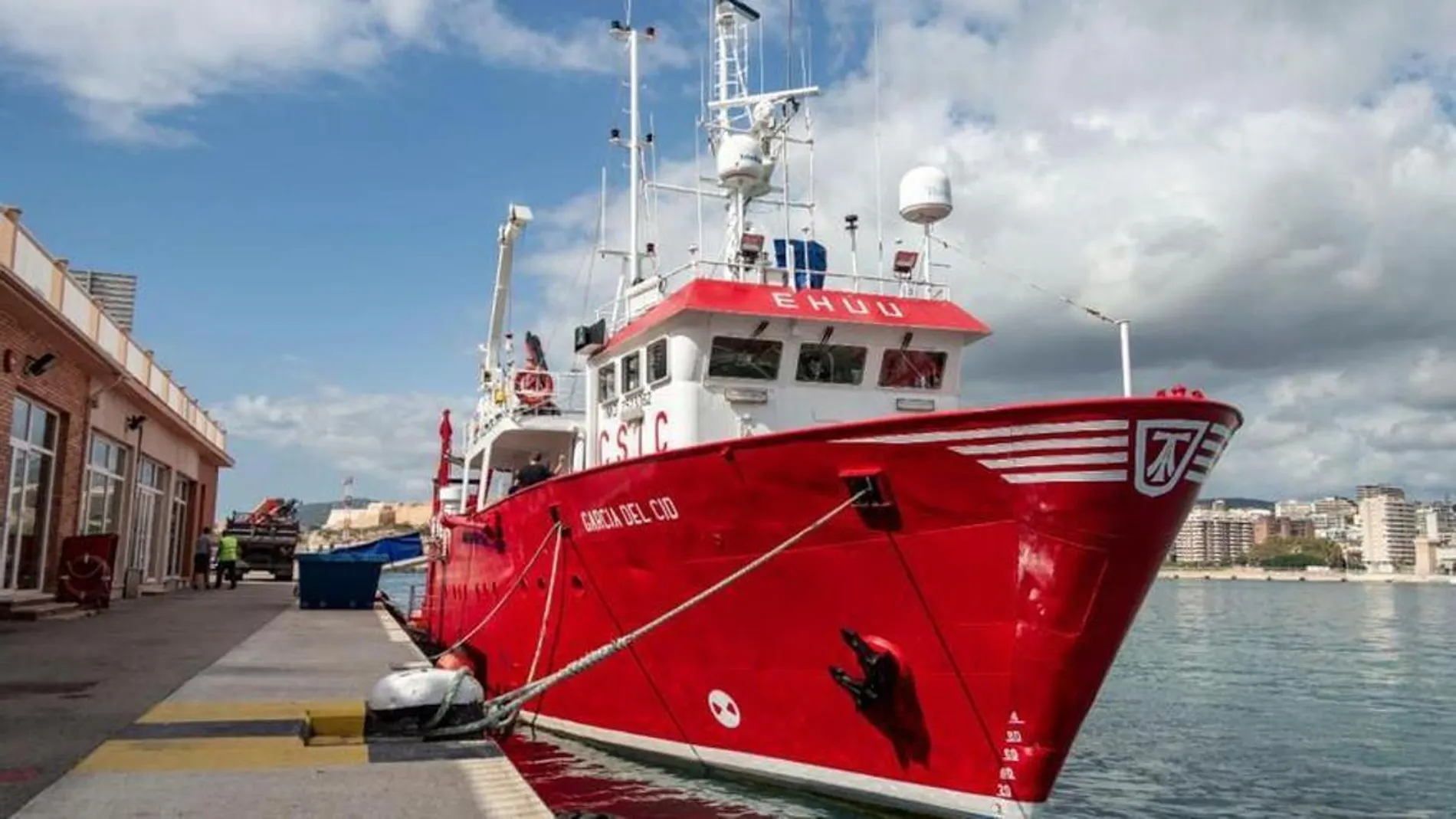 El barco "García del Cid" del Consejo Superior de Investigaciones Científicas (CSIC)